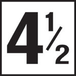 Inlays Ceramic Smooth 4 1/2 Depth Marker 6"x 6" Tile, 4" Letter, V621045