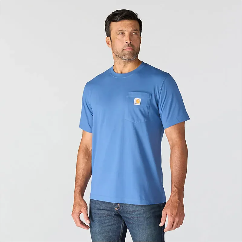 Carhartt Irvine Relaxed Skull T-Shirt (Dark Tranquil Blue) Size M