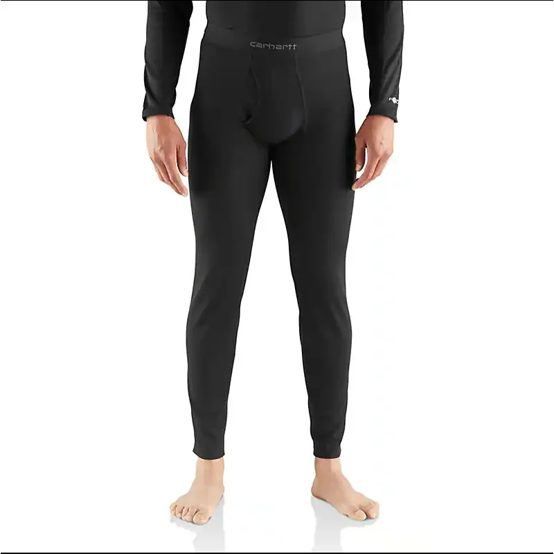 Carhartt Men's Base Layer Thermal Pants - Carhartt Force - Midweight (Black) Size M