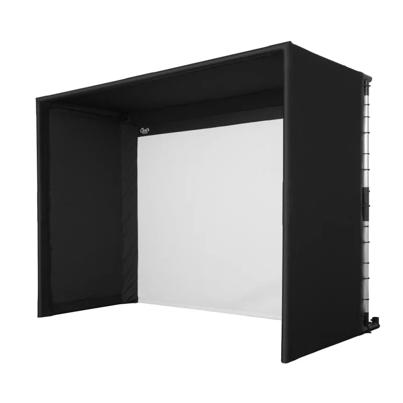 Carl's Place PRO Golf Simulator Enclosure Kit with Premium Impact Screen 9'H12'W10'D | Model: pgec2-pm-9x12x10