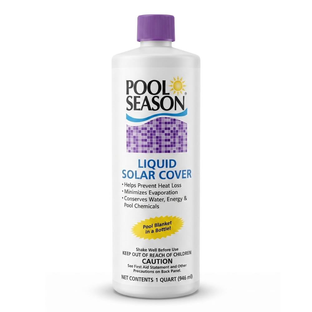 Pool Season Liquid Solar Pool Cover - Reduces Heat Loss, Minimizes Evaporation & Conserves Water