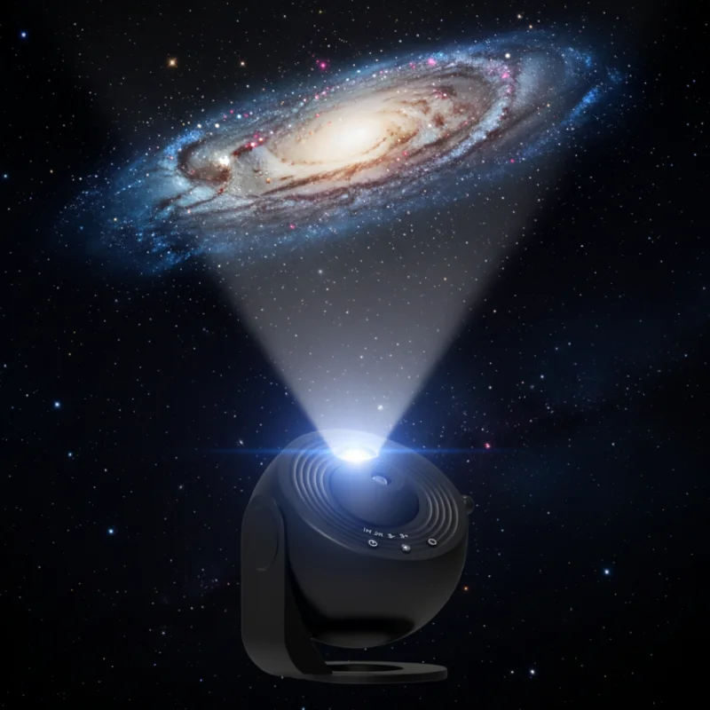 CelestialSphere | 4K Ultra HD Starfield Projector with Extensive Celestial Library | Modern Design for Immersive Home Ambiance Black