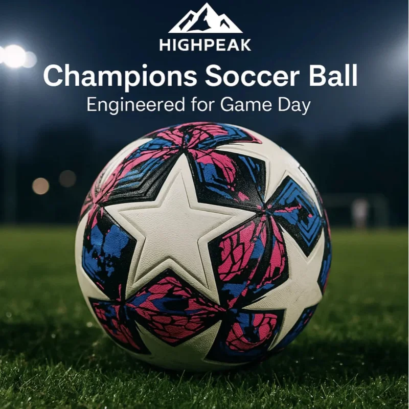 Champions Match Soccer Ball Pink & Blue