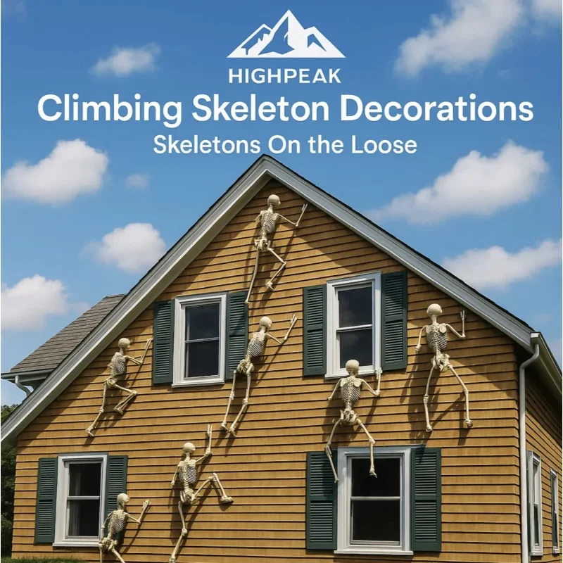 Climbing Skeleton Halloween Decor 1pc