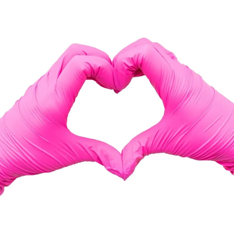 Colortrak - Nitrile Gloves - Magenta - Large / 100 Pack