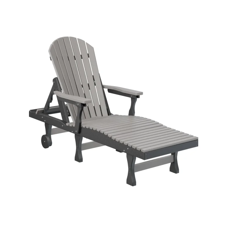 Comfo-Back Adjustable Chaise Lounge Black