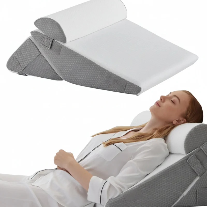 Comfort Plus | Adjustable Bed Wedge Pillow with Ergonomic Design | Multi-Purpose Support for Relaxation Short Plush