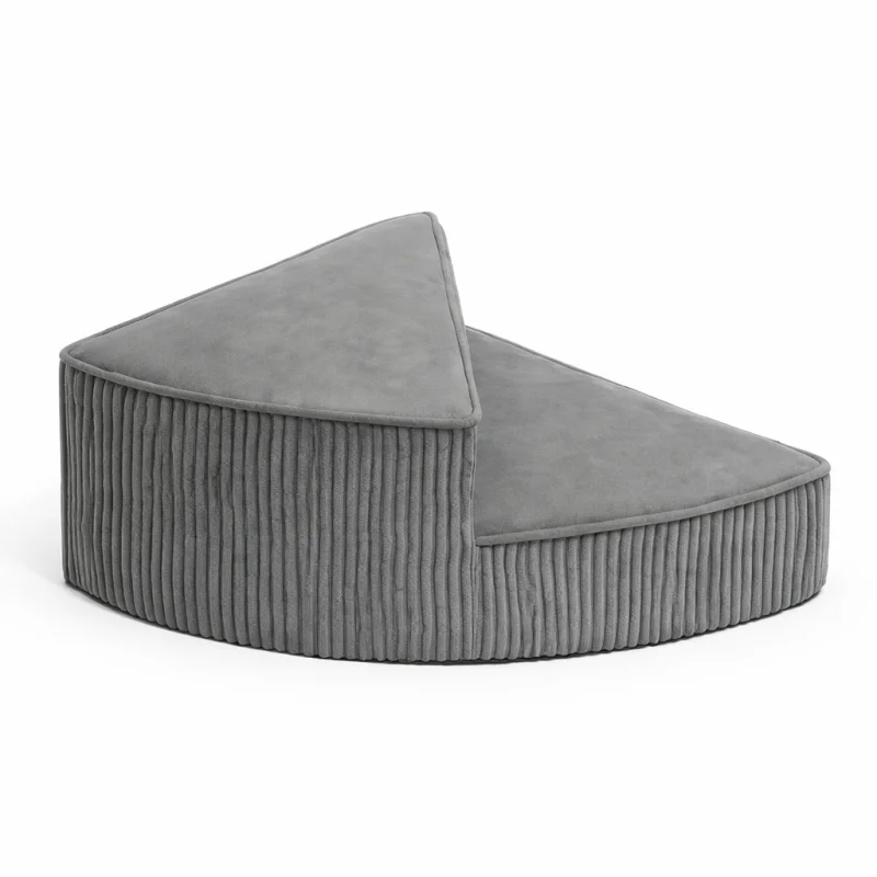 Comfort Steps | Orthopedic Dog Stairs for Bed with Non-Slip Foam Design | Space-Saving Solution for Pet Mobility Grey-2 Steps