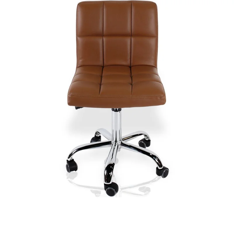 Cookie Technician Stool / Available with Manicure Height Medium Piston - 15.5" to 25" or Pedicure Height Low Piston - 13" to 16" / Upholstery Black, Cappuccino, Chocolate, Mocha, Taupe or Red by J&A
