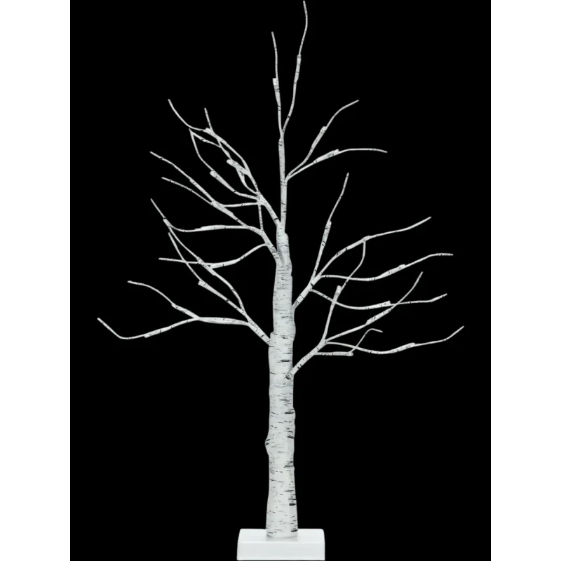 Costway 2' Pre-Lit White Twig Birch Christmas Tree Battery Powered 20574381 New