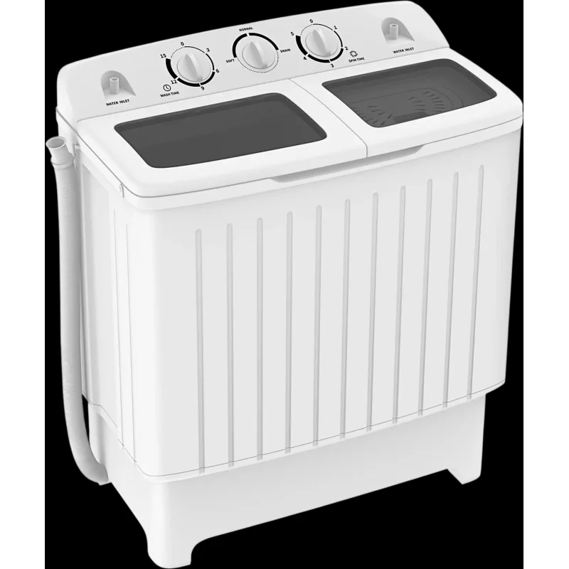 Costway 20 lbs Portable Twin Tub Washing Machine Gravity Drain 17325968 New