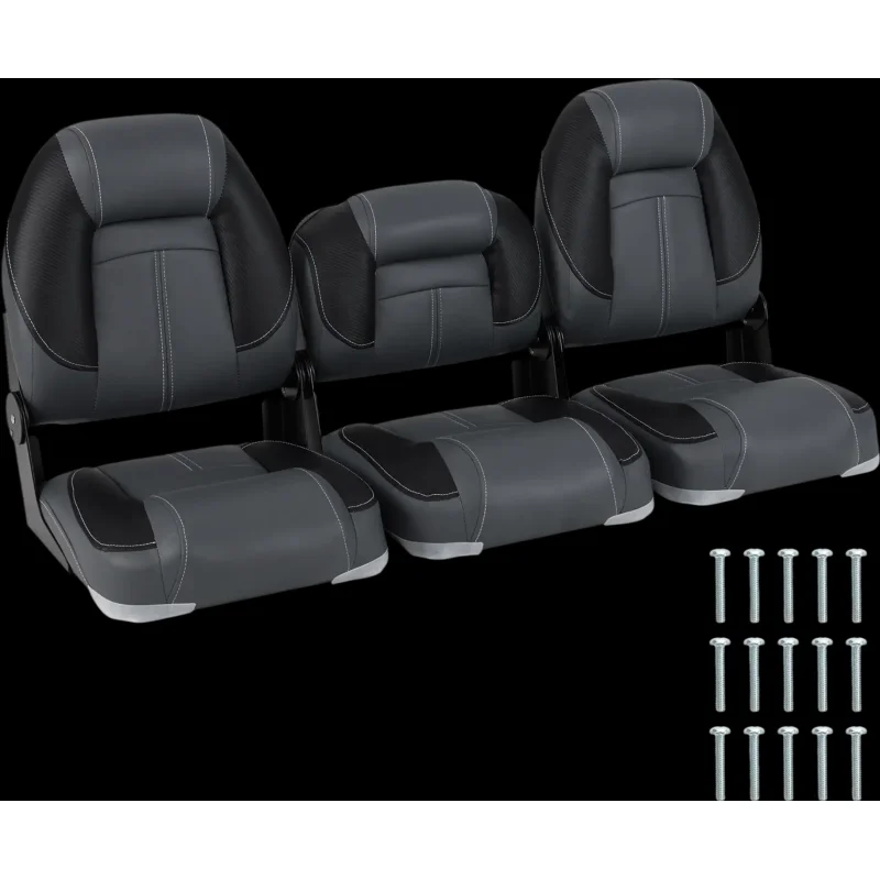 Costway 3-Pack Folding Boat Seats 28D Soft Sponge Padding 62954272 New