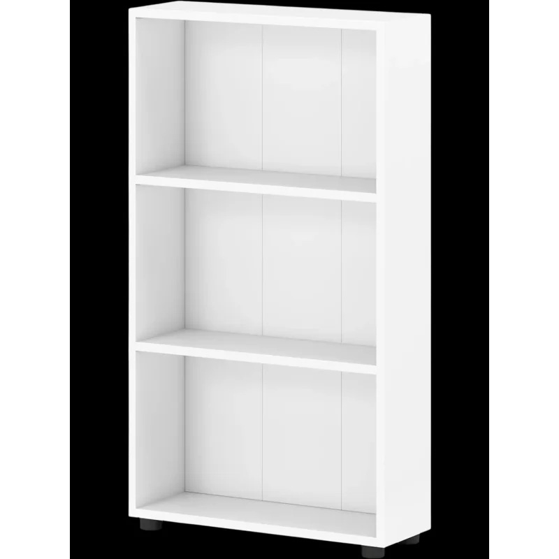 Costway 3-Tier 42" Tall Bookcase Bookshelf with Anti-Tipping Kit 59385463 New White
