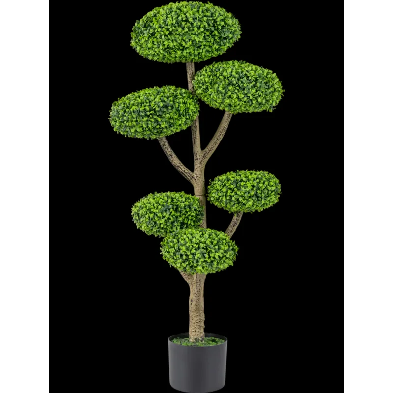 Costway 6 Ball Artificial Topiary Tree Indoor/Outdoor Realistic Trunk 15432893 New