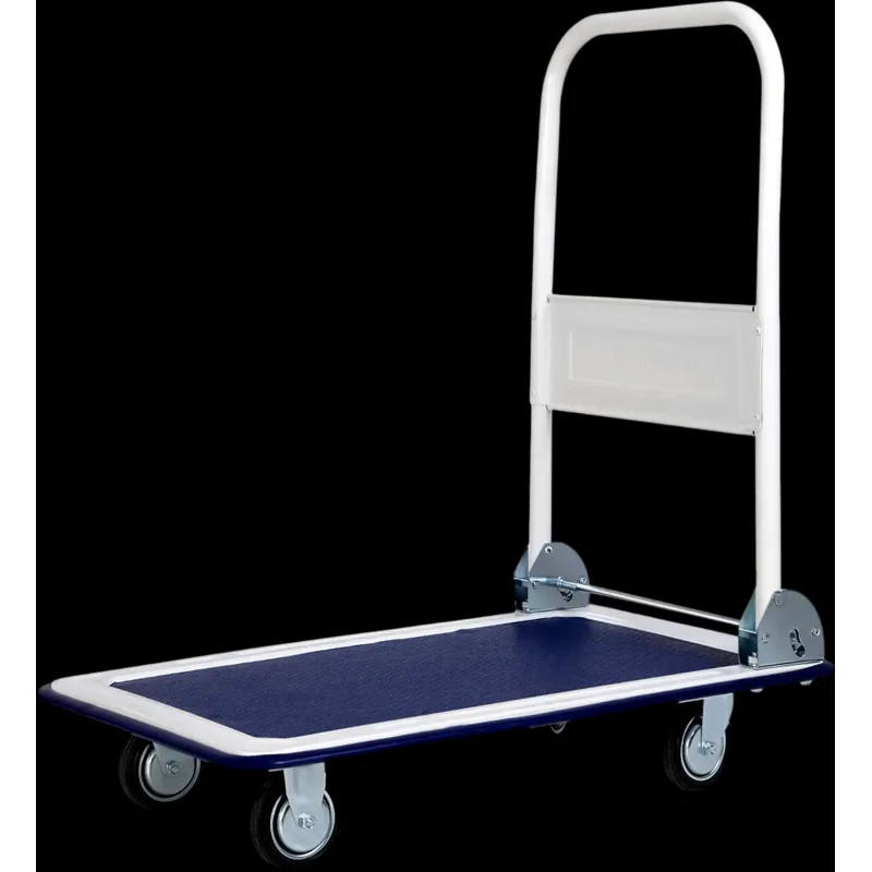 Costway Foldable Platform Cart Dolly Hand Truck 958146237 New Light Blue