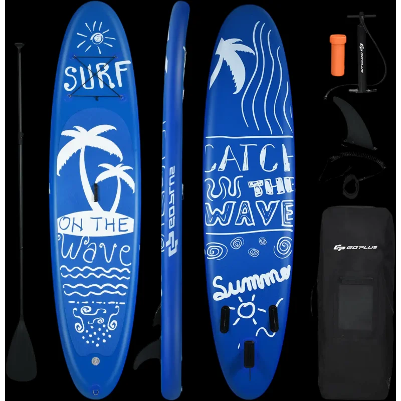 Costway Inflatable Adjustable Stand Up Paddle Board 81239450 New