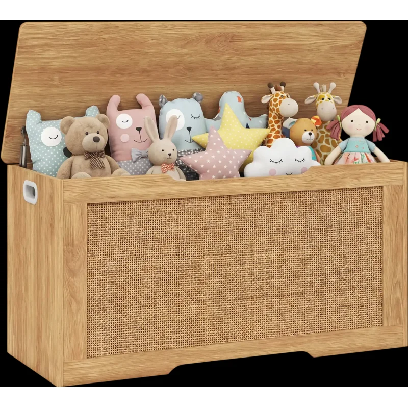 Costway Kids Storage Bench Toy Box Flip Top Handles 40" 72852931 New
