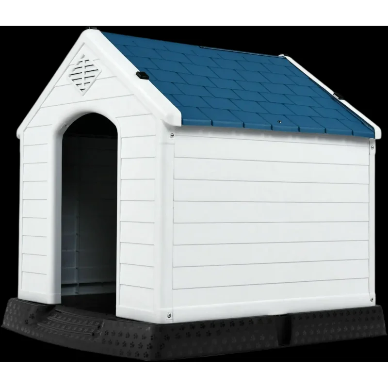 Costway Plastic Dog House w/ Ventilation & Fastening Device 04517693 New