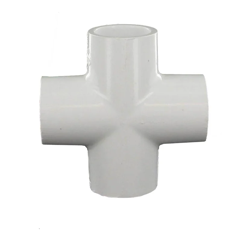 Cross Fitting | AquaLux | 3/4 In Slip Schedule 40 | Heavy Duty | White PVC