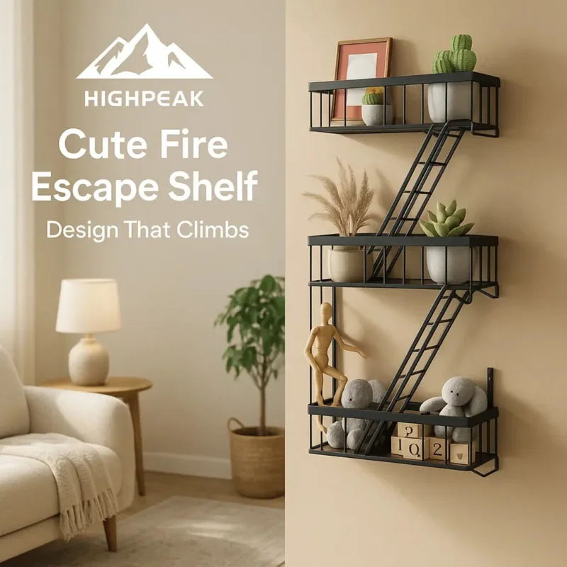 Cute Fire Escape Wall Shelf