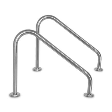 Inter-Fab Stainless Steel Stair Side Rail (Pair)