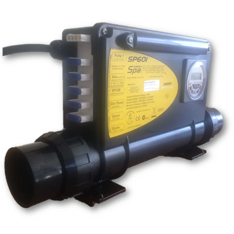 Davey Spa-Quip SP601 Controller With Time Clock and Oval Touchpad