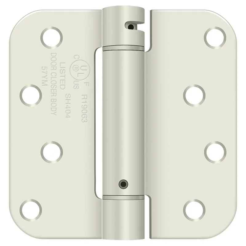 Deltana DSH4R5USPW Spring Hinge 4x4 5/8in Radius Prime Coat