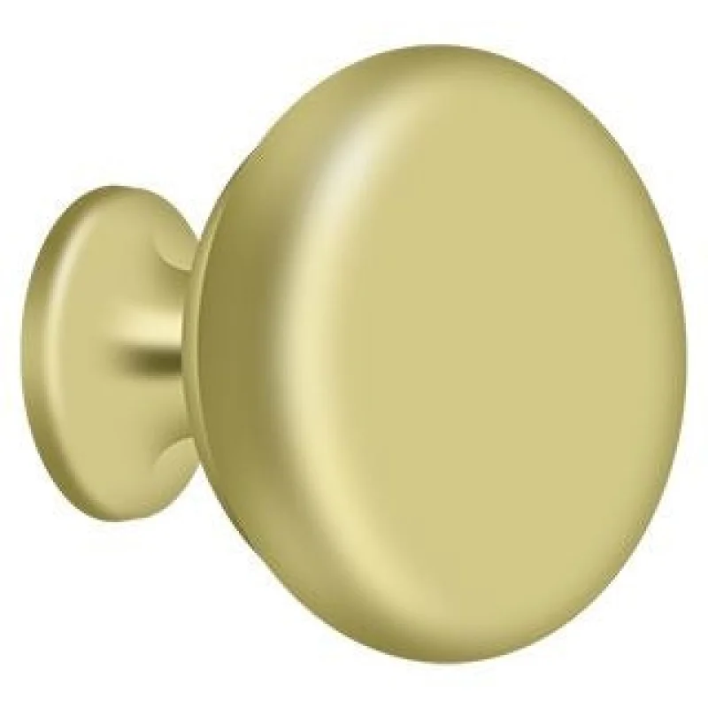 Deltana KR114U3 Round Solid Knob Bright Brass