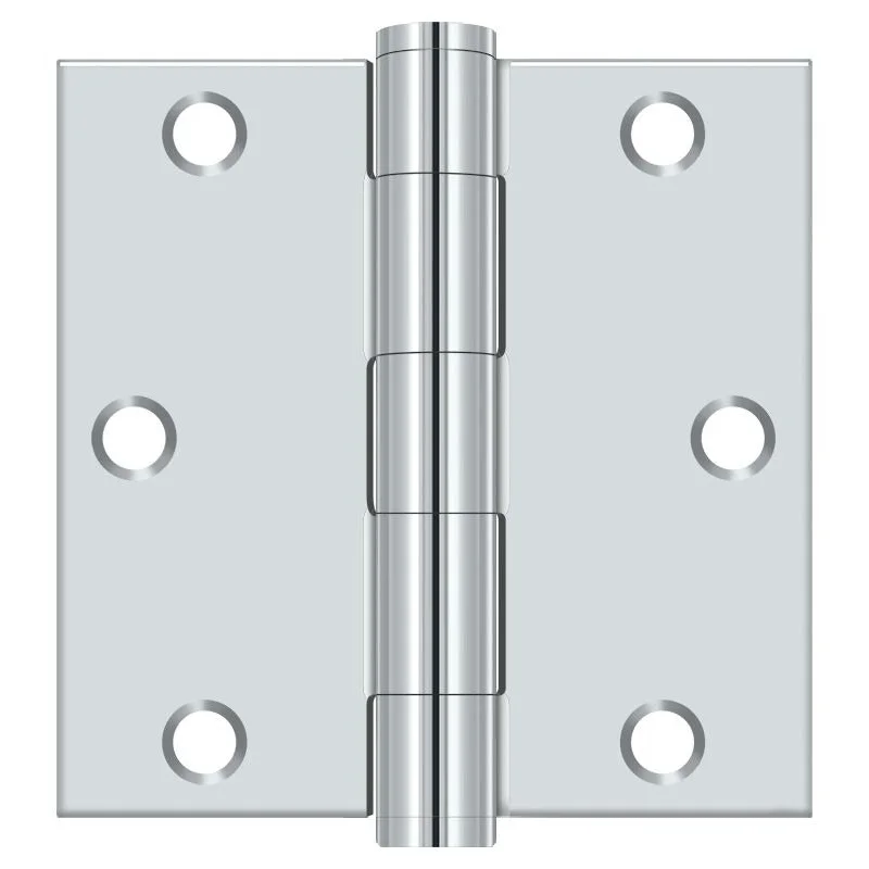 Deltana S35HD26 Heavy Duty Square Hinge Bright Chrome