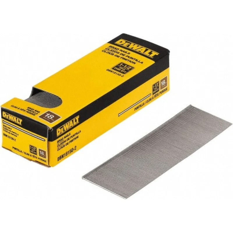 Dewalt DBN18150-2 Brad Nail 1-1/2 in Smooth Shank 2500 Pack
