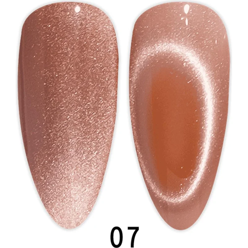 Diva 9D Cat Eye Gel #07 - Tiger Eyes / 0.5 oz. - 15 mL.