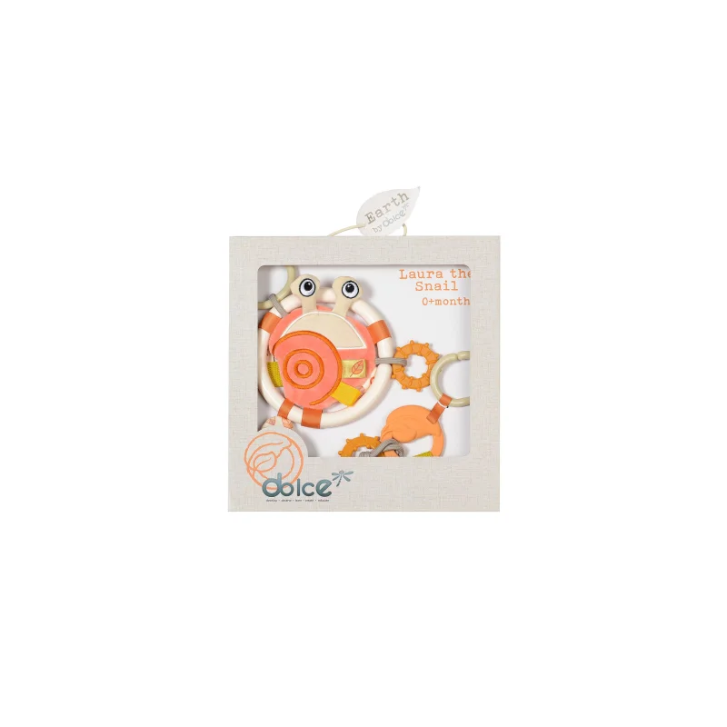 Dolce Laura Snail & Earth Activity Teether - Colorful and Interactive
