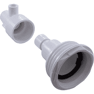Waterway 1"SPG X 1.5"SPG Poly Storm Straight Body, Gray, 229-1107