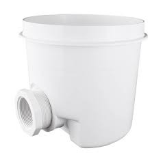 CMP Gray 8" Main Drain Sump With 2" FIP Side Port x 1.5" FIP Bottom Port, 25520-001-000