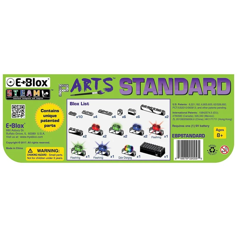 E-blox Power Blox Standard Set - LED Building Blocks for STEAM Learning