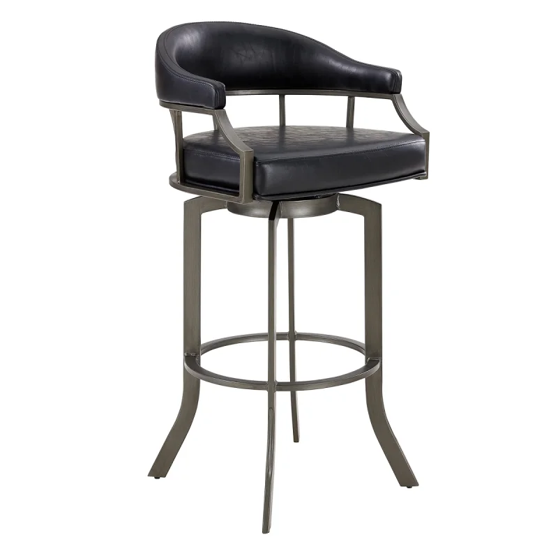 Eastpoint Swivel 30" Barstool - Mineral/Black