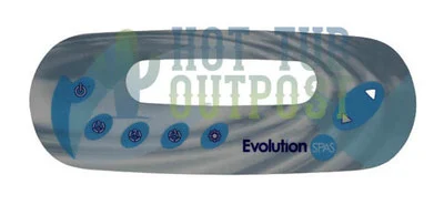 Evolution Spas 7 button Gecko IN K450 Overlay 101460