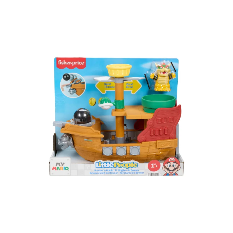 Fisher Price Little People My Mario Bowser's Airship Playset