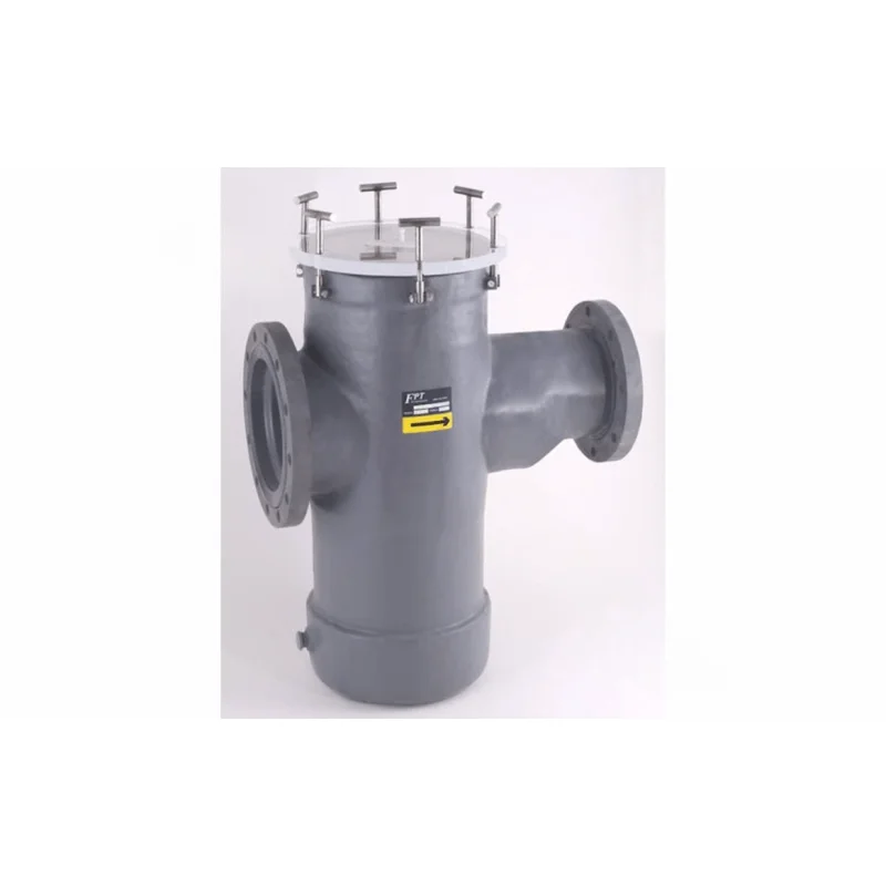 Fluidtrol RSW116110831 10" x 8" Flanged FRP/PVC Strainer with Stainless Steel Basket