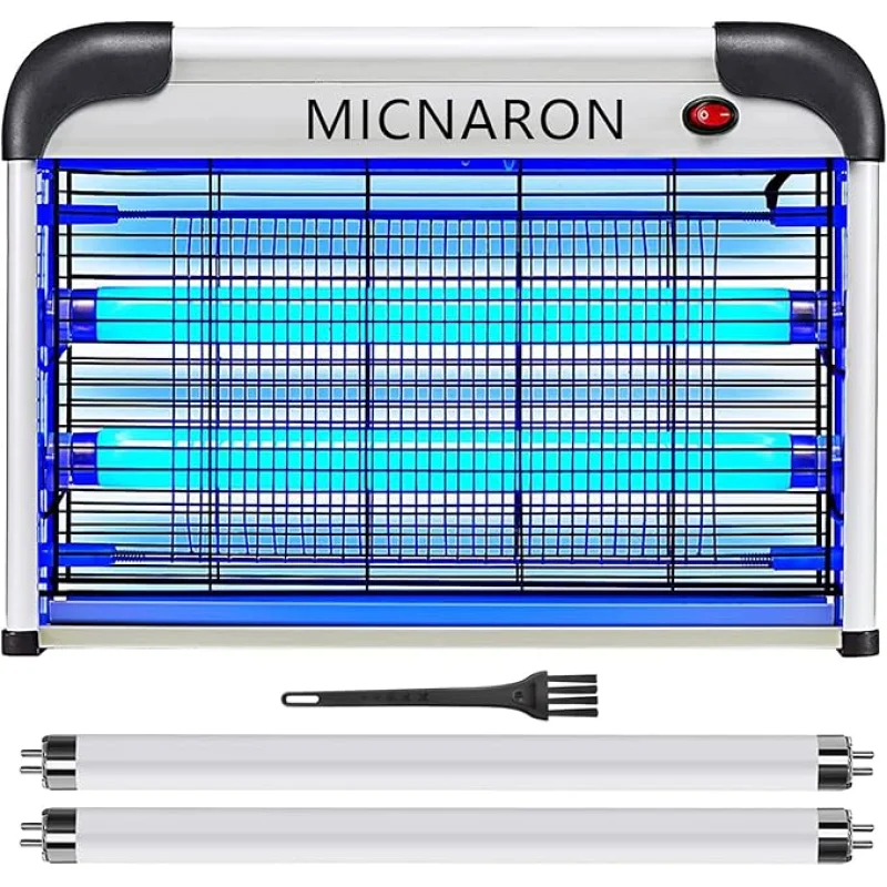 Fly Trap Indoor Bug Zapper, 2800V Powerful Flying Insect Mosquito Killer w/ 20W Blue Light Attract, Plug-in Pest Control Machine for Moth, Fruit Fly, Fungus Gnat, Garage Bug Catcher