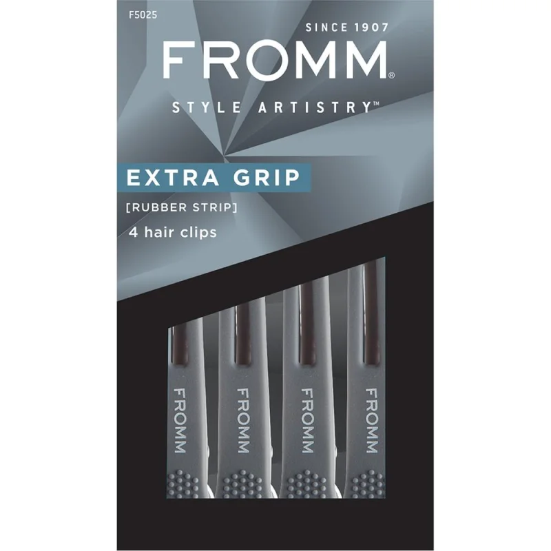 Fromm Style Artistry Rubberized Grip Clips / 4 Pack