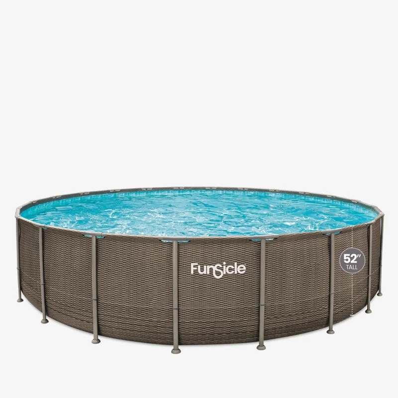 Funsicle 22 ft Oasis Designer Pool - Double Rattan Double Rattan