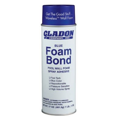 Gladon Company 12 Case 24oz Blue Foam Bond Aerosol Adhesive