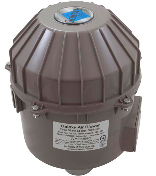 Blower Air Supply Galaxy Pro 2.0hp 230v 5.5A Hardwire 6518220F