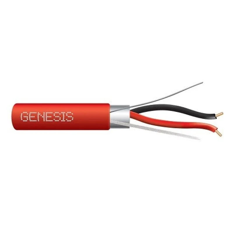 Genesis Cable 44085004 14/2 Solid Fplr Fire Alarm Cable Red