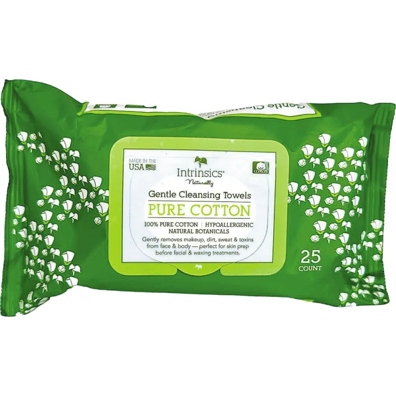Gentle Cleansing Towels by Intrinsics / 25 Count