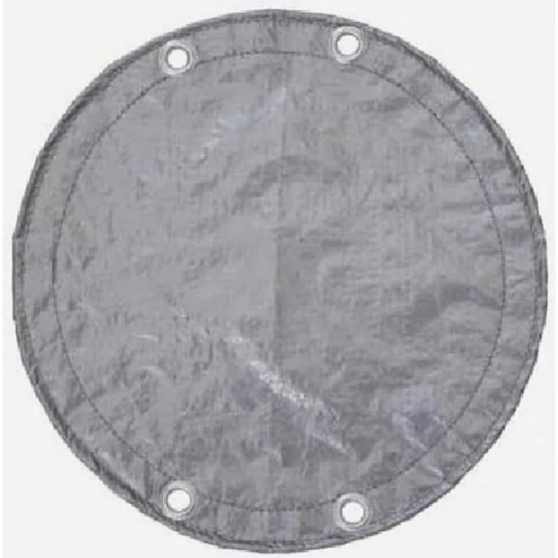 GPC Winter Covers 15' x 24' Silver/Black Oval Solid Winter Pool Cover for Above Ground Pool 121928ASBL