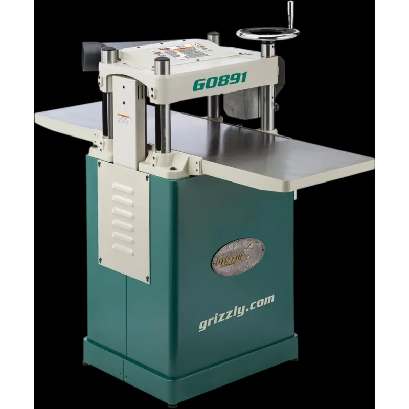 Grizzly G0891 Benchtop Planer 15" 3 HP Fixed-Table Planer with Helical Cutterhead New