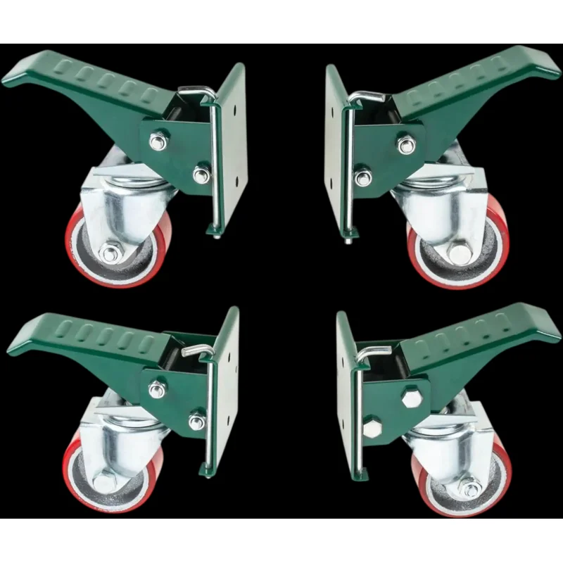 Grizzly T32334 Casters 400 lbs Capacity Workbench Caster Set 4-Pc New