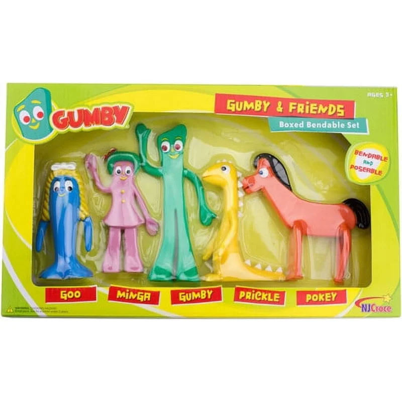 Gumby and Friends Bendable Action Figure Set